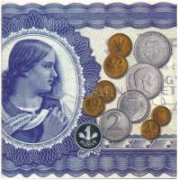 2006. 1Ft-100Ft (8xklf) forgalmi sor szettben, benne 1946-os 1Ft Ag "Hatvanéves a Forint" ...