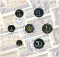 2006. 1Ft-100Ft (8xklf) forgalmi sor szettben, benne 1946-os 1Ft Ag "Hatvanéves a Forint" ...