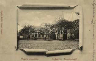 1902 Zombor, Sombor; magyar Olvasókör. Kollár József kiadása / Hungarian Reading Club, Art Nouveau