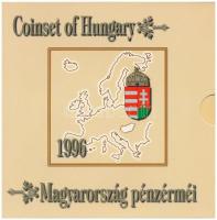 1996. 10f-100Ft (10xklf) "50 éves a forint" forgalmi sor dísztokban T:BU Adamo FO29