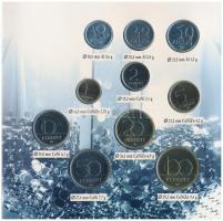 1996. 10f-100Ft (10xklf) "50 éves a forint" forgalmi sor dísztokban T:BU Adamo FO29