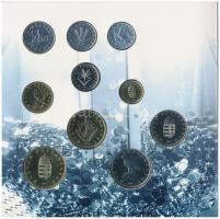 1996. 10f-100Ft (10xklf) "50 éves a forint" forgalmi sor dísztokban T:BU Adamo FO29