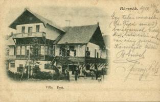 1902 Borszék, Borsec; Posta villa / Villa Post (EK)