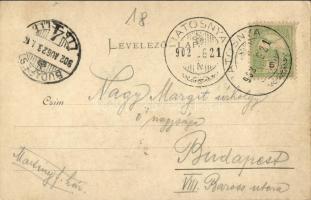 1902 Borszék, Borsec; Posta villa / Villa Post (EK)