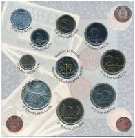 1997. 50f-200Ft (10xklf) forgalmi sor, benne 200Ft Ag "Deák", karton díszcsomagolásban T:B...