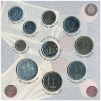 1997. 50f-200Ft (10xklf) forgalmi sor, benne 200Ft Ag "Deák", karton díszcsomagolásban T:B...