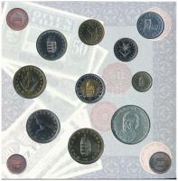 1997. 50f-200Ft (10xklf) forgalmi sor, benne 200Ft Ag "Deák", karton díszcsomagolásban T:BU Adamo FO30