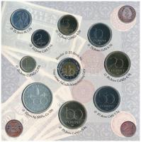 1997. 50f-200Ft (10xklf) forgalmi sor, benne 200Ft Ag "Deák", karton díszcsomagolásban T:B...