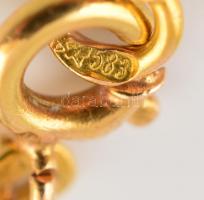 Arany (Au.) 14 k nyaklánc, jelzett, Kádár Jánosné hagyatéki árverési számlával, h:44 cm, nettó:16,2 ...