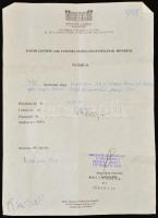 Arany (Au.) 14 k nyaklánc, jelzett, Kádár Jánosné hagyatéki árverési számlával, h:44 cm, nettó:16,2 ...