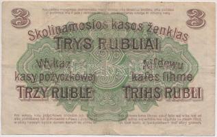 Orosz Birodalom / Német megszállás / Posen 1916. 3R T:III
Russia / German occupation / Posen 1916. ...