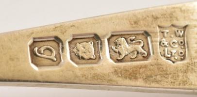 Ezüst(Ag) teáskanál, 6 db, jelzett, h: 11 cm, nettó: 61,9 g