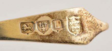 Ezüst(Ag) mokkáskanál, 6 db, jelzett, h: 9,4 cm, nettó: 36,8 g