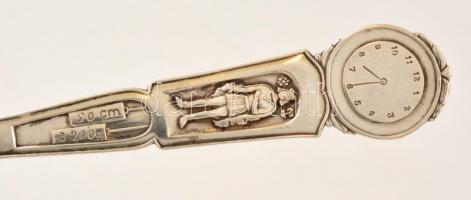 Ezüst(Ag) keresztelő kanál, jelzett, h: 14,5 cm, nettó: 27,6 g