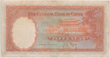 Kína 1936. 50Y T:III
China 1936. 50 Yüan C:F
Krause 219.a