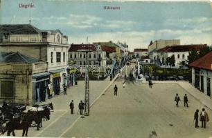 Ungvár, Uzshorod, Uzhhorod, Uzhorod; Híd részlet, utca, üzletek / bridge, shops, street (EK)