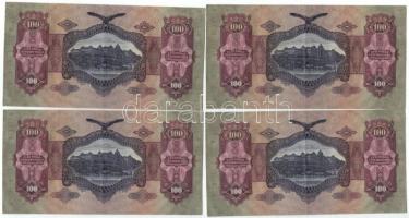 1930. 100P (4x) 2+2 sorszámkövetők T:II