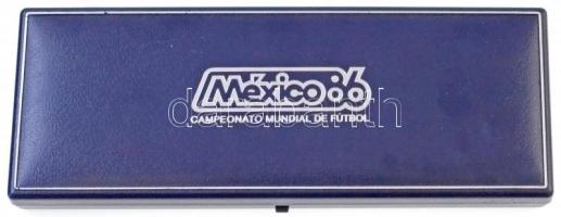 Mexikó 1986. 25P Ag + 50P Ag + 100P Ag "Labdarúgó Világbajnokság 1986" eredeti, sérült dís...