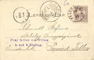 1900 Felsőbánya, Baia Sprie; Keleti bányatelep, M. kir. bányaiskola, Római katolikus fiú és leány is...