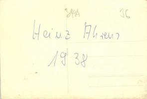 1938 Heinz Ahrens (?) fencer. photo (EK)