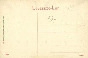 Felsőbánya, Baia Sprie; Hunyady János tér, Református templom. W. L. (?) 2353. H. Riedl E. kiadása /...