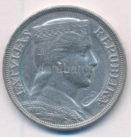 Lettország 1932. 5L Ag T:2-
Latvia 1932. 5 Lati Ag C:VF
Krause KM# 9