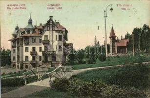 1907 Tátrafüred, Schmecks, Smokovec (Magas-Tátra, Vysoké Tatry); Nagyszálló. Divald Károly 1437. / Grand Hotel (fl)