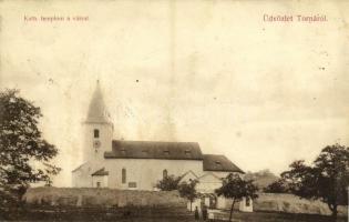 1908 Torna, Abaúj-Torna, Turnau, Turna nad Bodvou; Katolikus templom és vár. Koós Pál földbirtokos levele / castle and church. Letter of a landowner (EK)