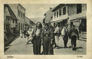 1916 Zenica, Carsija / market with vendors, folklore (Rb)