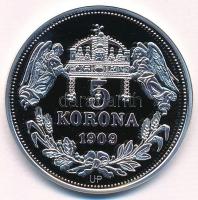 DN Királyi koronák / 1909. 5K - Ferenc József Ag emlékérem (20g/0.999/38,61mm) T:PP