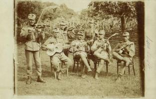 Első világháborús osztrák-magyar alkalmi katonazenekar / WWI K.u.K. (Austro-Hungarian) military music band. photo
