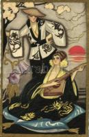 Italian art postcard. Chinese style. Ballerini & Fratini 388. s: Chiostri