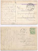 2 db RÉGI magyar katonai fotó képeslap 1920 előttről / 2 pre1920 Hungarian military photo postcards