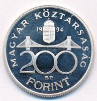 1994. 200Ft Ag "Deák" T:PP ujjlenyomatos, patina
Adamo F13.1