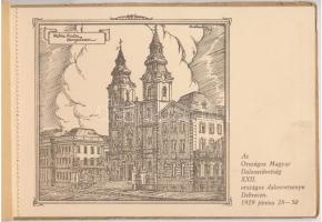 1929 Debrecen, Az Országos Magyar Dalosszövetség XXII. országos dalosversenye alkalmából kiadott kép...