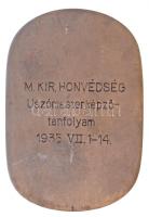 Manno Miltiadesz (1879-1935) 1937. "Hadsereg Sportérem" Br sport emlékérem "M. KIR. H...