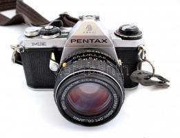 Asahi Pentax ME fényképezőgép,Takumar-A Zoom 28-80mm f/3.5-4.5, Star-D MC Auto 80-205mm f/4.5, Asahi...