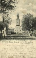 1910 Nemesócsa, Zemianska Olca; Református templom. E. D. K. 210. Kiadja a Pannonia nyomda (Komárom) / Calvinist church (EK)