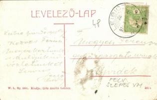 1910 Leibic, Leibicz, Leibitz, Lubica; Római katolikus templom, Tűzoltótorony, Tűzoltószertár. W. L....