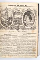 1861 Vasárnapi Ujság. VIII. évf. 1-52 sz., teljes évfolyam. Szerk.: Pákh Albert. Főmunkatárs: Jókai ...