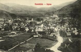 Oszada, Oszadafalu, Liptovská Osada; látkép, faházak. Gutkaiss fényképész 111. / general view, woode...