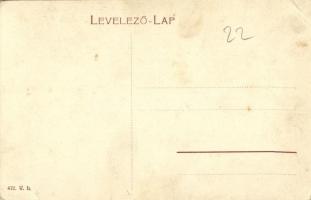 Selmecbánya, Schemnitz, Banská Stiavnica; A város madártávlatból nézve, Bányászati és Erdészeti Főis...