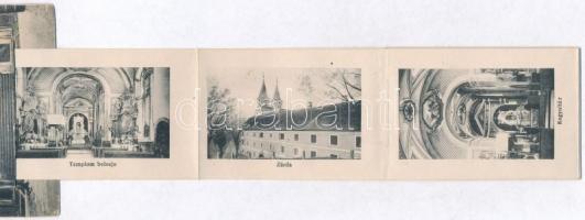 Máriagyűd (Siklós), templom. leporellolap belső képekkel / leporellocard with interiors