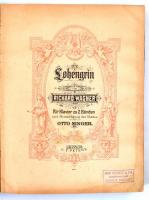 Richard Wagner: Lohengrin. Leipzig, é.n., C.F. Peters, 168 p. Félvászon-kötés, kopott borítóval, lapszéli foltokkal.