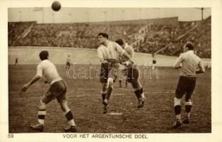 1928 Amsterdam, Olympische Spelen. Voor het argentijnsche doel / 1928 Summer Olympics. Uruguay-Argentina football match