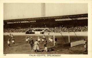 1928 Amsterdam, Olympische Spelen. Italia-Egypte, Spelmoment / 1928 Summer Olympics. Italy-Egypt football match