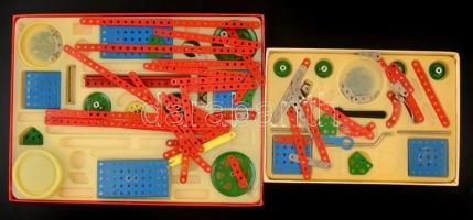 3 doboz Merkur retró fémépítő ügyességi játék, néhány hiányzó elemmel, 36×27 cm (2×), 26×18 cm