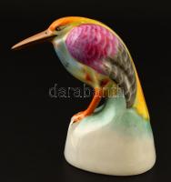 3 db Drasche figura. Kézzel festett, jelzett, kopásokkal 6-11 cm