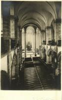 Brassó, Kronstadt, Brasov; Fekete templom, belső / 2 db régi fotó képeslap / church interior - 2 pre...