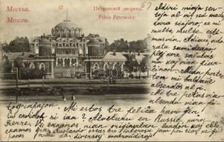 1913 Moscow, Moscou; Palais Pétrowsky / Petroff Road Palace Hotel (EK)